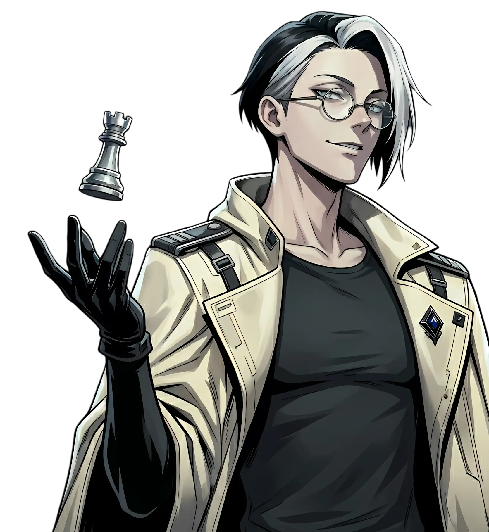 Portrait ANALYSTE DE RISQUE — analyse de résonance visuelle — Maximum Impact manga Obsidian